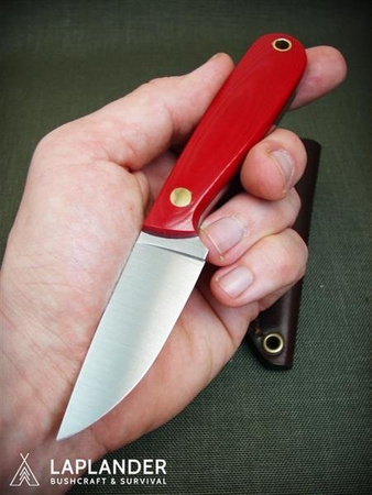 Nóż Brisa Necker 70 F - Red Micarta - Pochwa Kydex