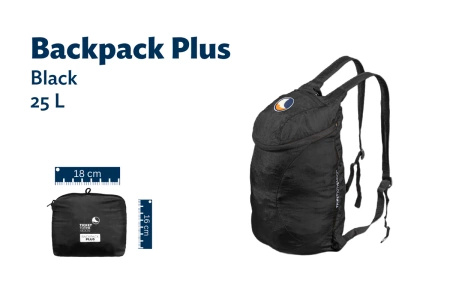 Ticket To The Moon - Plecak składany Backpack Plus - Black