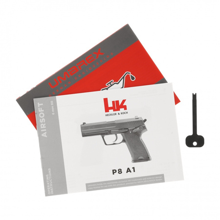 Heckler&Koch - Replika pistolet ASG H&K P8 A1 6 mm green gas