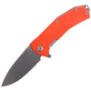 Nóż składany LionSteel KUR G10 Orange / Stone Washed Blade (KUR OR)