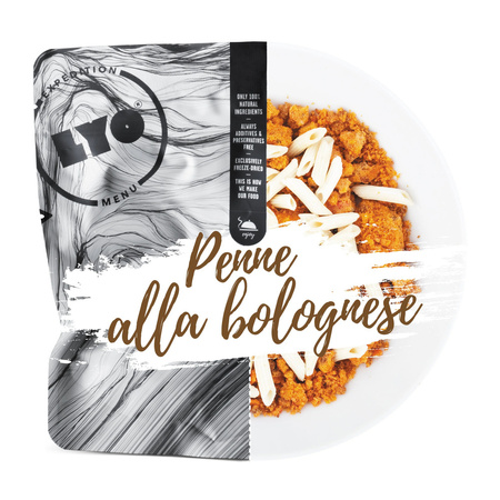 LYOFOOD Expedition - Racja żywnościowa liofilizowana - Makaron Penne w sosie Bolońskim 500g
