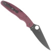 Nóż składany Spyderco Police 4 Sprint Run Burgundy FRN, TiCN Micro-Melt PD#1 by Sal Glesser (C07BGBKP4)