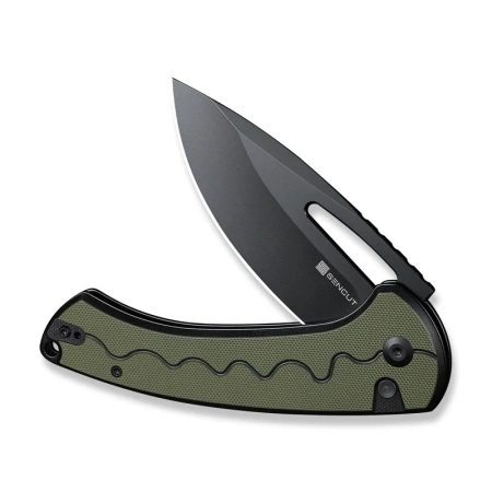 Nóż składany Sencut Squiggy Black/Green G10, Black 9Cr18MoV (S24082A-2)