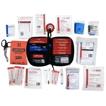 Apteczka z wyposażeniem - SURVIVAL Hiking First Aid KIT