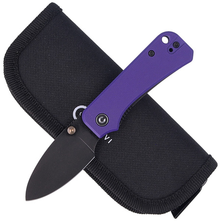 Nóż CIVIVI Baby Banter Purple G10, Black Stonewashed by Ben Petersen (C19068S-4)