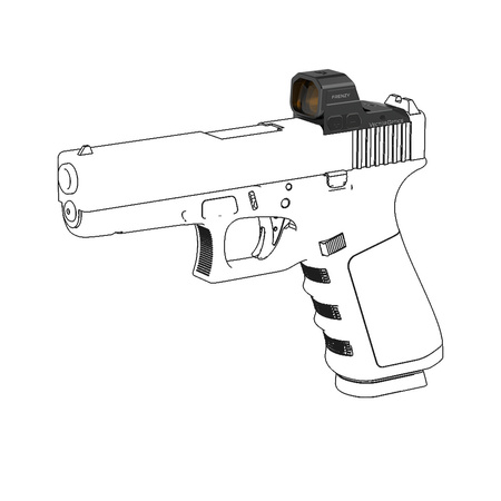 Vector Optics - Kolimator otwarty Frenzy FA 1x16x21 - Glock MOS - Czarny - SCRD-81