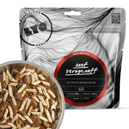 LYOFOOD Expedition - Racja żywnościowa liofilizowana - Strogonow z makaronem 370g