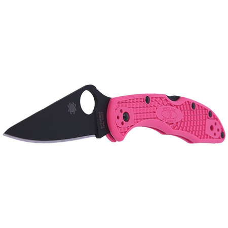 Nóż składany Spyderco Delica 4 FRN Pink, Black Blade Plain (C11FPPNS30VBK)