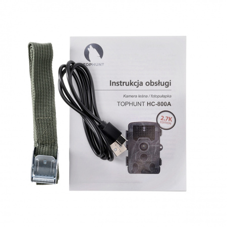 TOPHUNT - Fotopułapka kamera leśna HC800A FHD 42xIR 16MPX