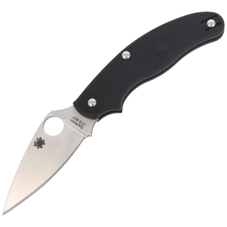 Nóż składany Spyderco UK Penknife FRN Black Leaf Shape Plain - C94PBK