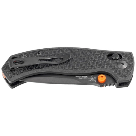 Nóż składany Fox Anzu Carbon Fiber 3K, Black PVD MagnaCut by Les George (FX-560 CFOR)