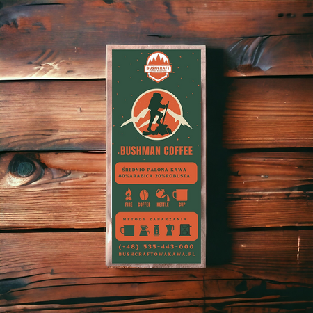 Bushcraft Coffee Roasters - Kawa mielona Bushman Coffee - 250g