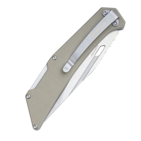 Schrade - Nóż składany Slingshot Lockback Folder - AUS-10 - Tan - 1159301