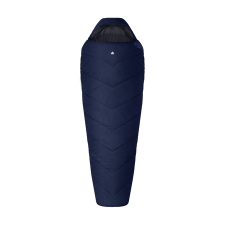 Alpinus - Śpiwór Fiber Pro 1500 dla praworęcznych - granatowy