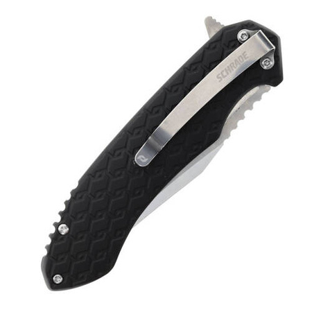 Schrade - Nóż składany Scramble Folder - AUS-10 - Czarny -1159311