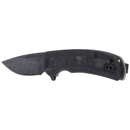 Nóż CIVIVI NOx Black Marble Carbon Fiber / Gray Steel, Black Damascus (C2110DS-1)