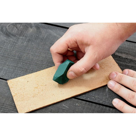 Pas skórzany do polerowania - Strop z pastą polerską zieloną (25g) LS2P1