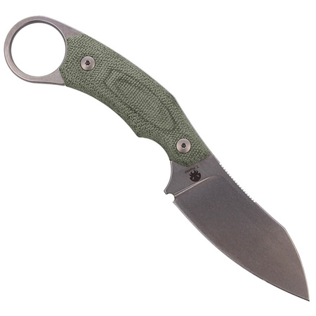 Nóż LionSteel H1 Karambit Canvas Green, Stone Washed Blade (H1 CVG)