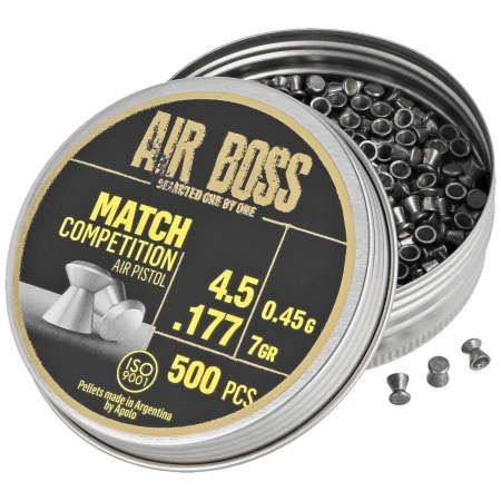 Apolo - Śrut Air Boss Match Competition Air Pistol 4.5 mm, 500 szt. 045g/7.0gr (30303)