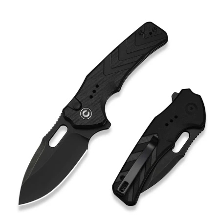 Nóż składany Civivi Vexron Black G10, Black Stonewashed 14C28N (C24066-1)