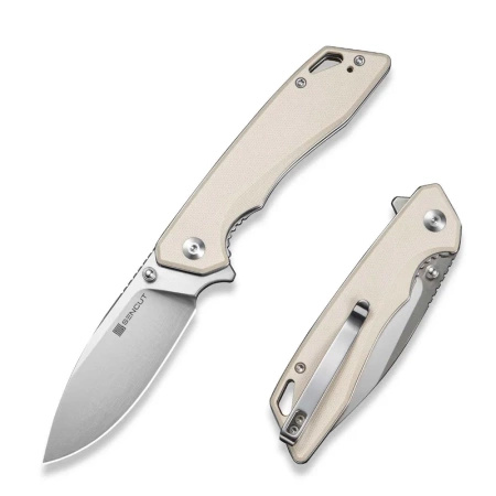 Nóż składany składany Sencut Stratex Ivory G10, Satin 9Cr18MoV (S25055-2)