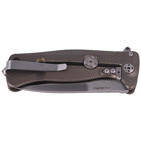 Nóż składany LionSteel SR22 Titanium Bronze, Satin Blade (SR22 B)