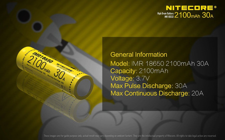 Akumulator Nitecore IMR 18650 2100 mAh