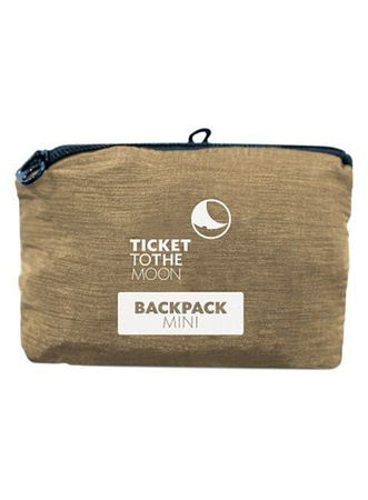 Ticket To The Moon - Plecak składany Mini Backpack Premium - Beige