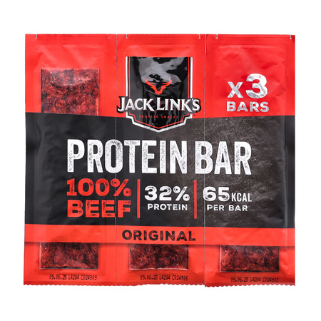 Jack Link's - Wołowina suszona Beef Bar - klasyczna 22,5 g (3-pak)