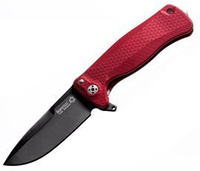 Nóż składany LionSteel SR Flipper Aluminum Red / Black Blade (SR22A RB)