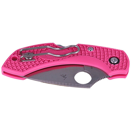 Nóż składany Spyderco Dragonfly 2 FRN Pink S30V Plain (C28FPPNS30V2)