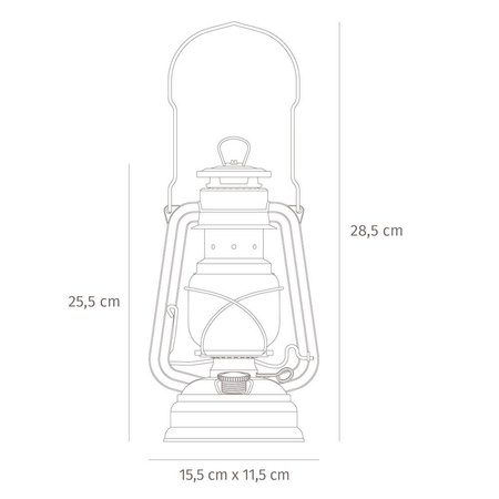 Lampa naftowa - Feuerhand Hurricane Lantern 276 - Rose