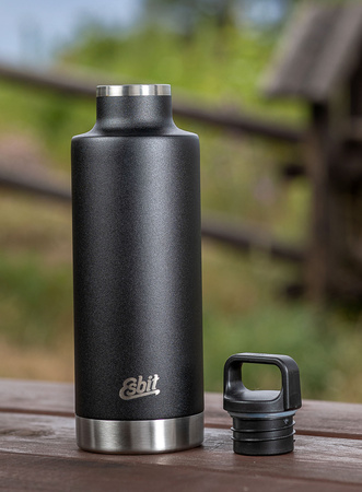Esbit - Butelka termiczna Sculptor Insulated 1 L - czarna