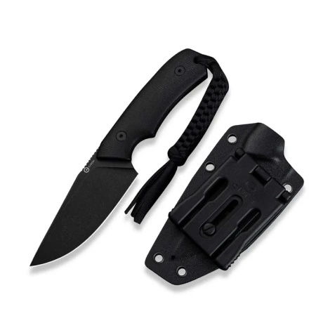 Nóż CIVIVI Gander Black Canvas Micarta, Black Stonewashed 14C28N by Matt Gentry (C24058B-2)