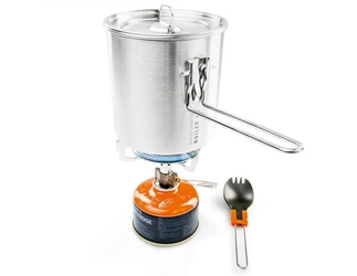 Zestaw naczyń z kuchenką - GSI Glacier Stainless Explorer Set