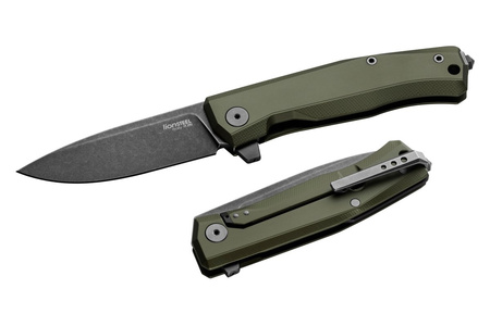 Nóż składany LionSteel Myto Green Aluminium, Old Black (MT01A GB)