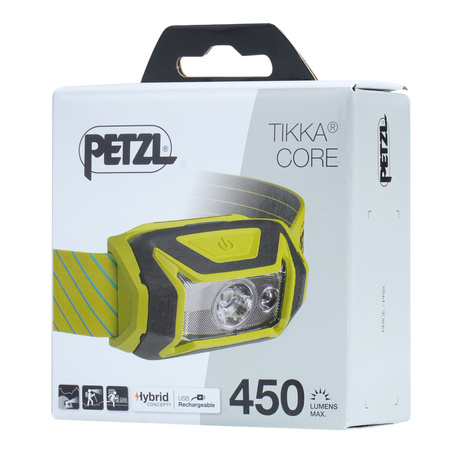 Petzl - Latarka czołowa Tikka Core - 450 lm - Żółta