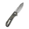 Nóż składany Civivi Button Lock Elementum II Shredded Carbon Fiber/Golden Shred, Damascus (C18062P-10)