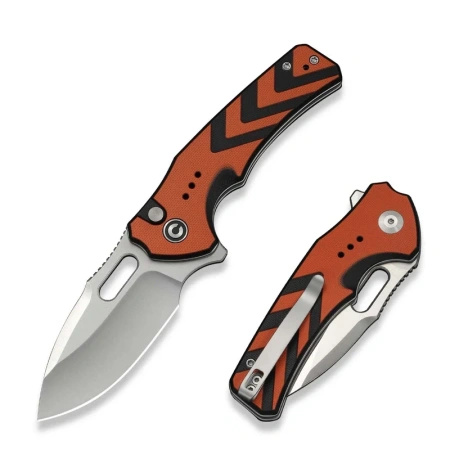 Nóż składany Civivi Vexron Orange-Black G10, Satin 14C28N (C24066-3)
