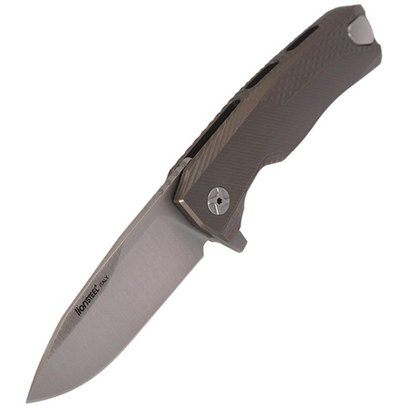 Nóż składany LionSteel ROK Titanium Bronze, Satin Blade (ROK B)