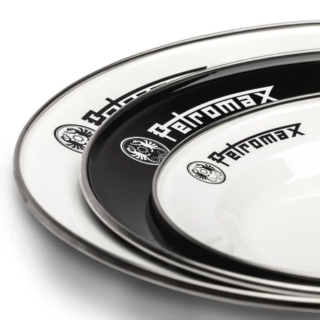 Talerz emaliowany Petromax 22,5 cm (2 Szt) - biały