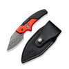 Nóż Civivi Typhoeus Red/Black Aluminium, Damascus (C21036-DS1)