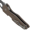 Nóż składany Spyderco Microjimbo Brown G10, Stonewashed CPM 15V by Eric Glesser (C264GPBN15V)