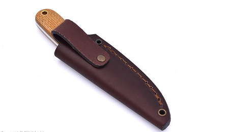 Nóż Brisa Necker 70 Sc - Mustard Micarta - Pochwa Skórzana