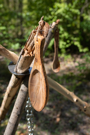 Talerzyk - płaska miseczka z drewna oliwnego 25 cm - Petromax - ręcznie robiona