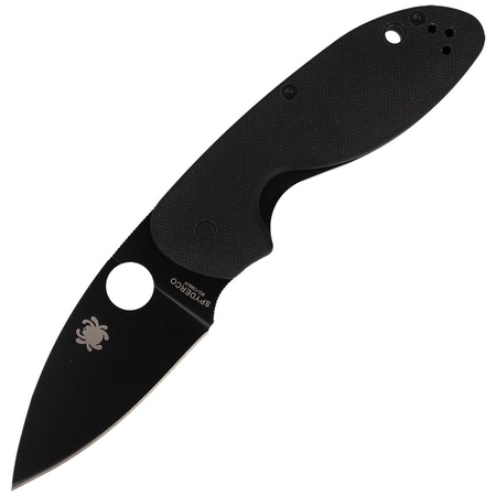 Nóż składany Spyderco Efficient G-10 Black / Black Blade Plain - C216GPBBK