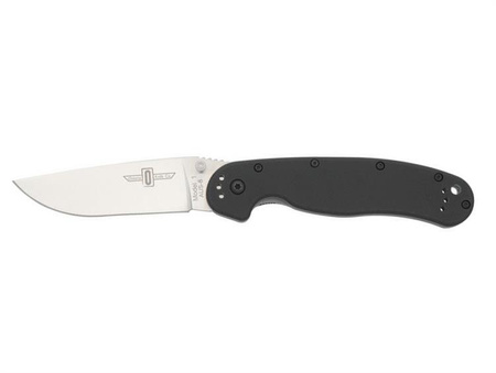 Nóż Ontario Rat 1 Folder Silver Blade 8848SP - Czarny