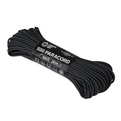 Atwood Rope - Paracord - MIL-SPEC 550-7 - 4 mm - Czarny - 30,48m
