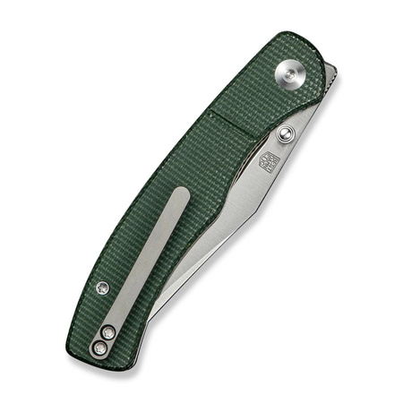 Nóż składany Civivi Clingman Green Canvas Micarta, Black Stonewashed Nitro-V by Taylor Martin Best Damn EDC (C23065-4)
