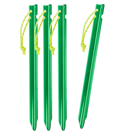 Helikon - Śledzie aluminiowe do tarpa - 4 szt.- Zielone - PO-TST-AL-82